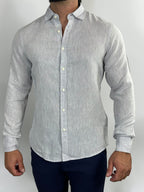 CAMISA M/L LINHO PREMIUM CINZA ZIGMA