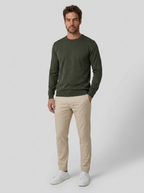 SUÉTER ESSENTIAL GOLA REDONDA VERDE MILITAR ZIGMA