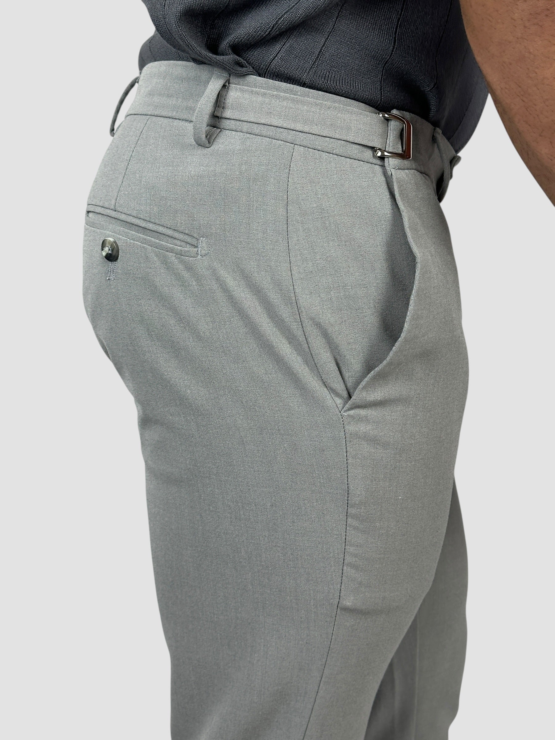 CALÇA  ALF ATENAS AJUSTE LATERAL CINZA ZIGMA