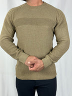 SUETER TRICOT NORD BEGE ZIGMA
