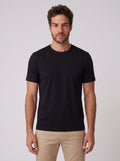 CAMISETA GIZA DUPLO ALGODAO EGIPCIO PRETO ZIGMA