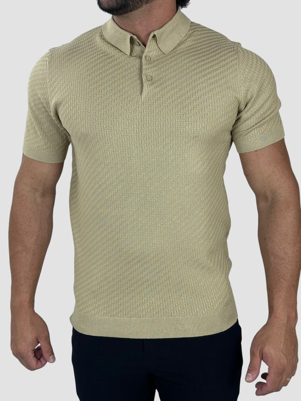 GOLA POLO TRAMA MILANO CAQUI ZIGMA