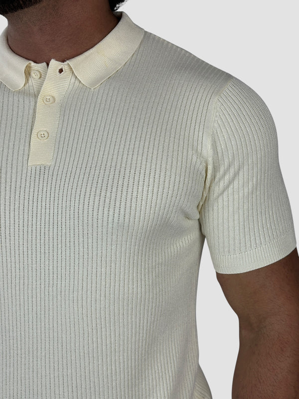 GOLA POLO MILANO CANELADA OFF WHITHE ZIGMA