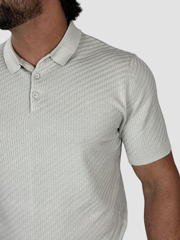 GOLA POLO TRAMA MILANO CINZA ZIGMA