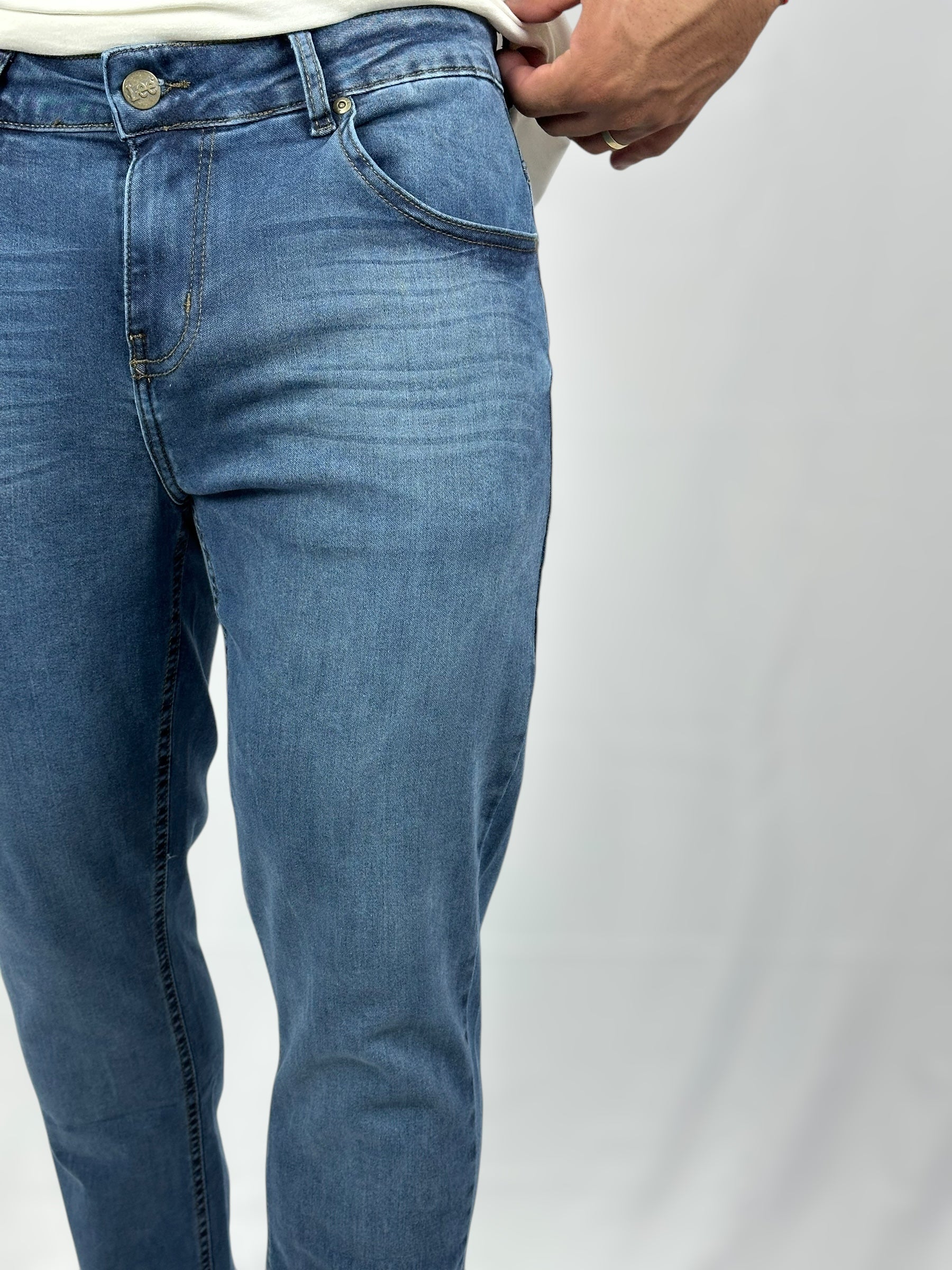 CALÇA RIDER STRECH SEMI SKINNY POP UP SNOW LEE