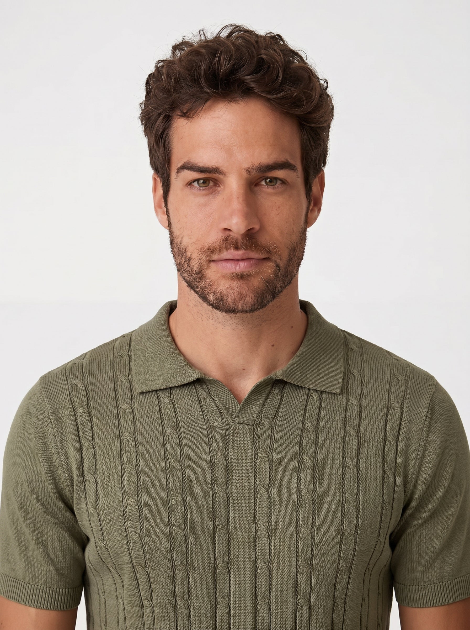 POLO RIVIERA V TRICOT VERDE ZIGMA
