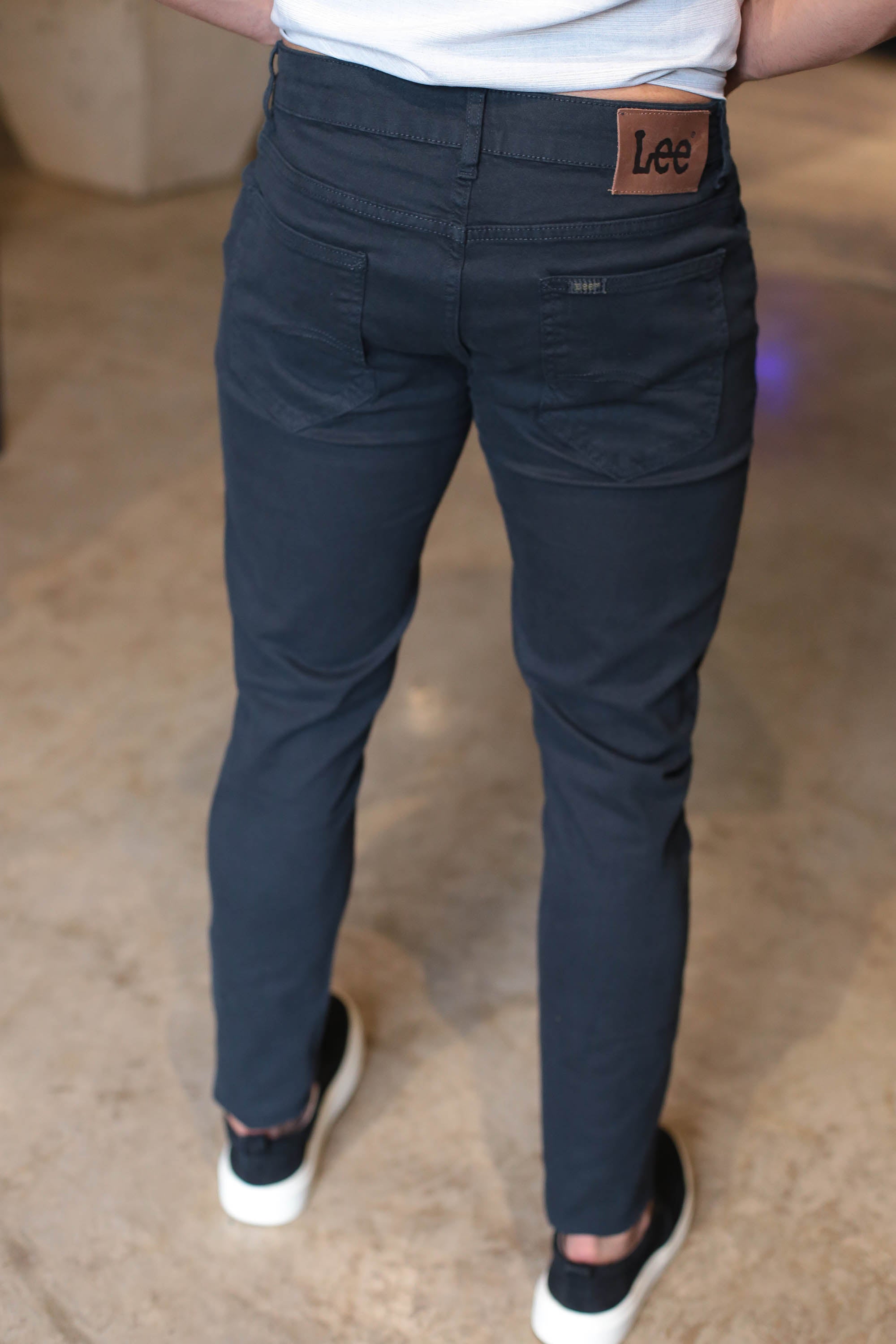 CALÇA SLIM CHINO STRECH PRETA SOFT LEE