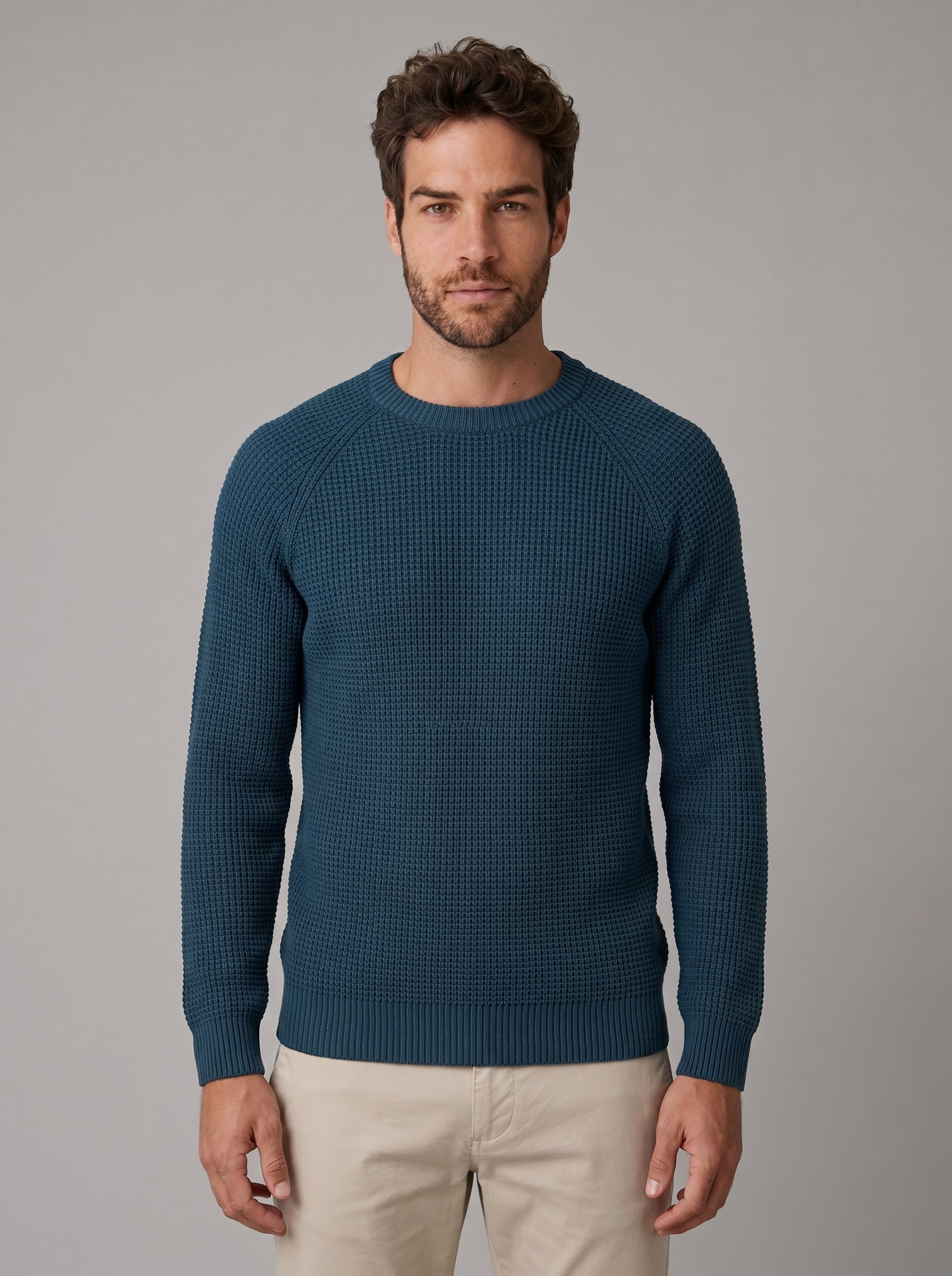 SUETER TEXTURE SIENA AZUL PETROLEO ZIGMA