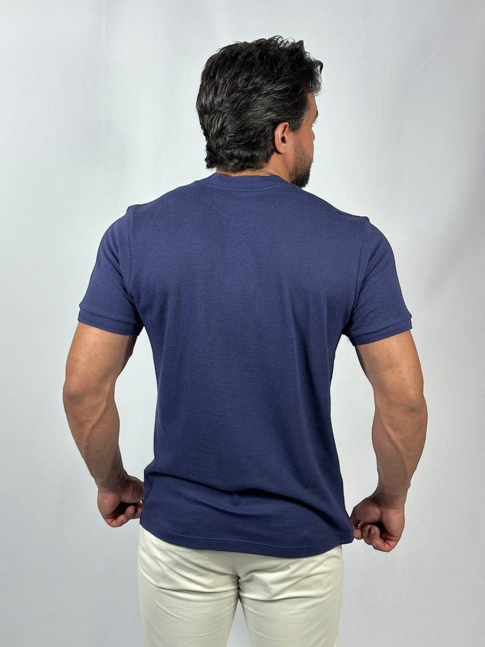 CAMISETA 3D TEXTURE AZUL MARINHO URBO