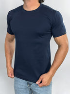 CAMISETA PIMA INTERLOCK AZUL MARINHO ZIGMA