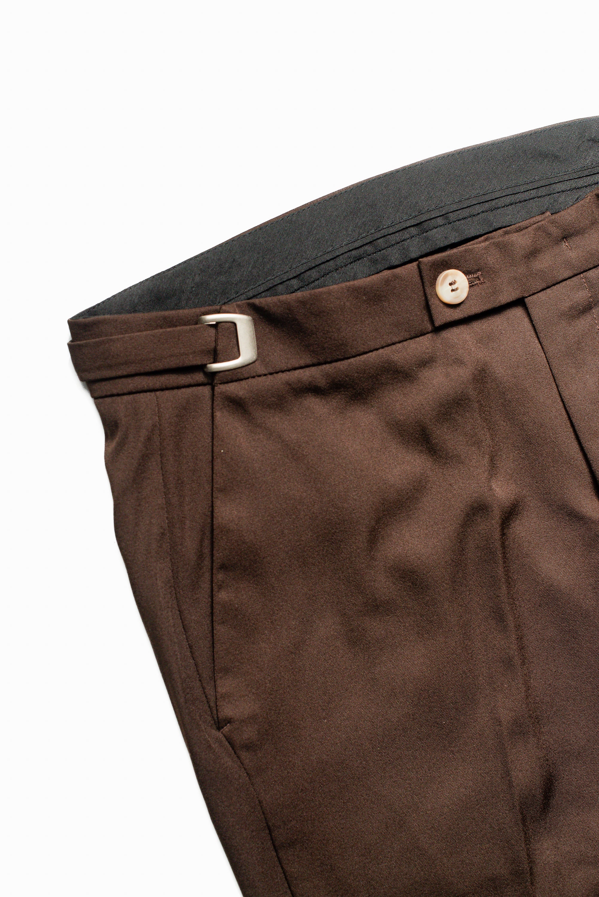 CALÇA ALF VIENA AJUSTE LATERAL MARROM ZIGMA
