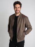 JAQUETA BOMBER SUEDE MARROM ZIGMA