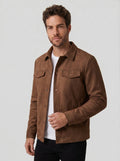 JAQUETA SUEDE SHERPA ASPEN MARROM ZIGMA