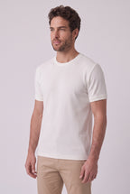 CAMISETA RAVELLO CANELADA BRANCA ZIGMA