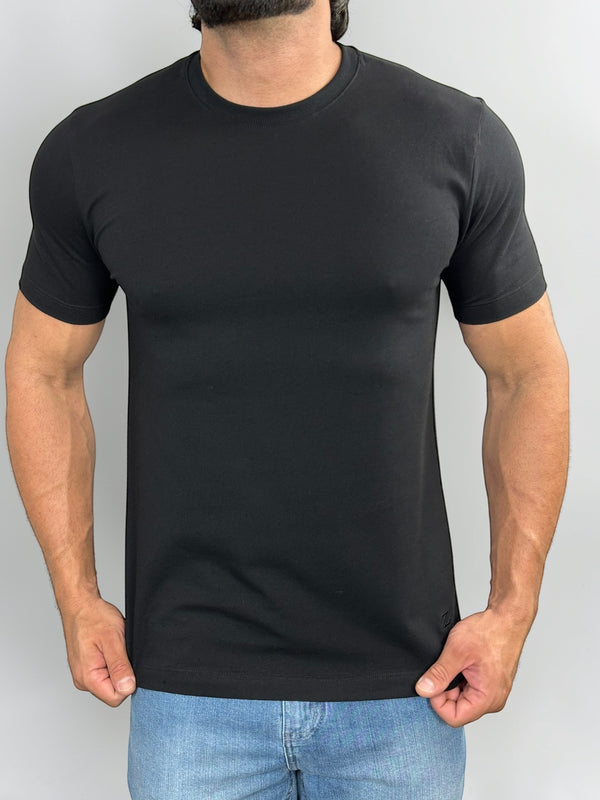 CAMISETA ESSENTIAL COTTON PREMIUM PRETA ZIGMA