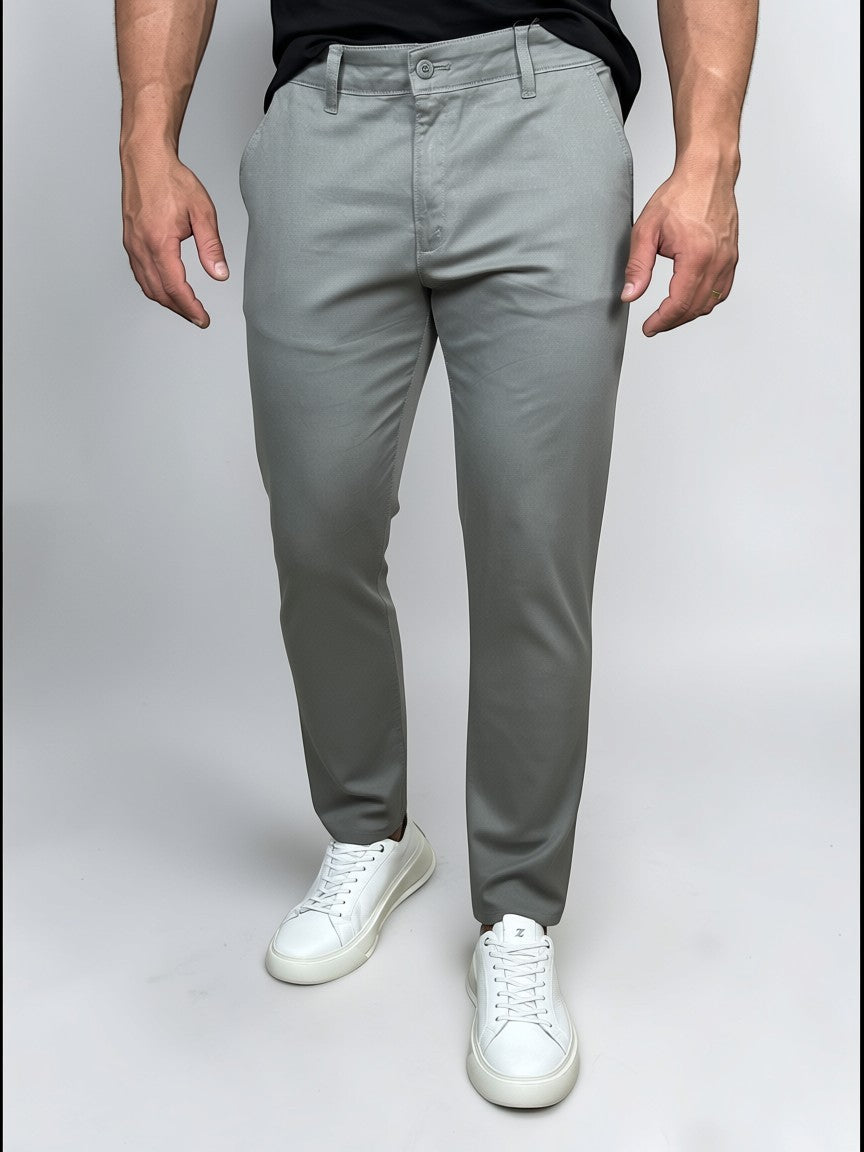 CALÇA  ALF SKINNY CINZA GRAFITE ZIPOFF