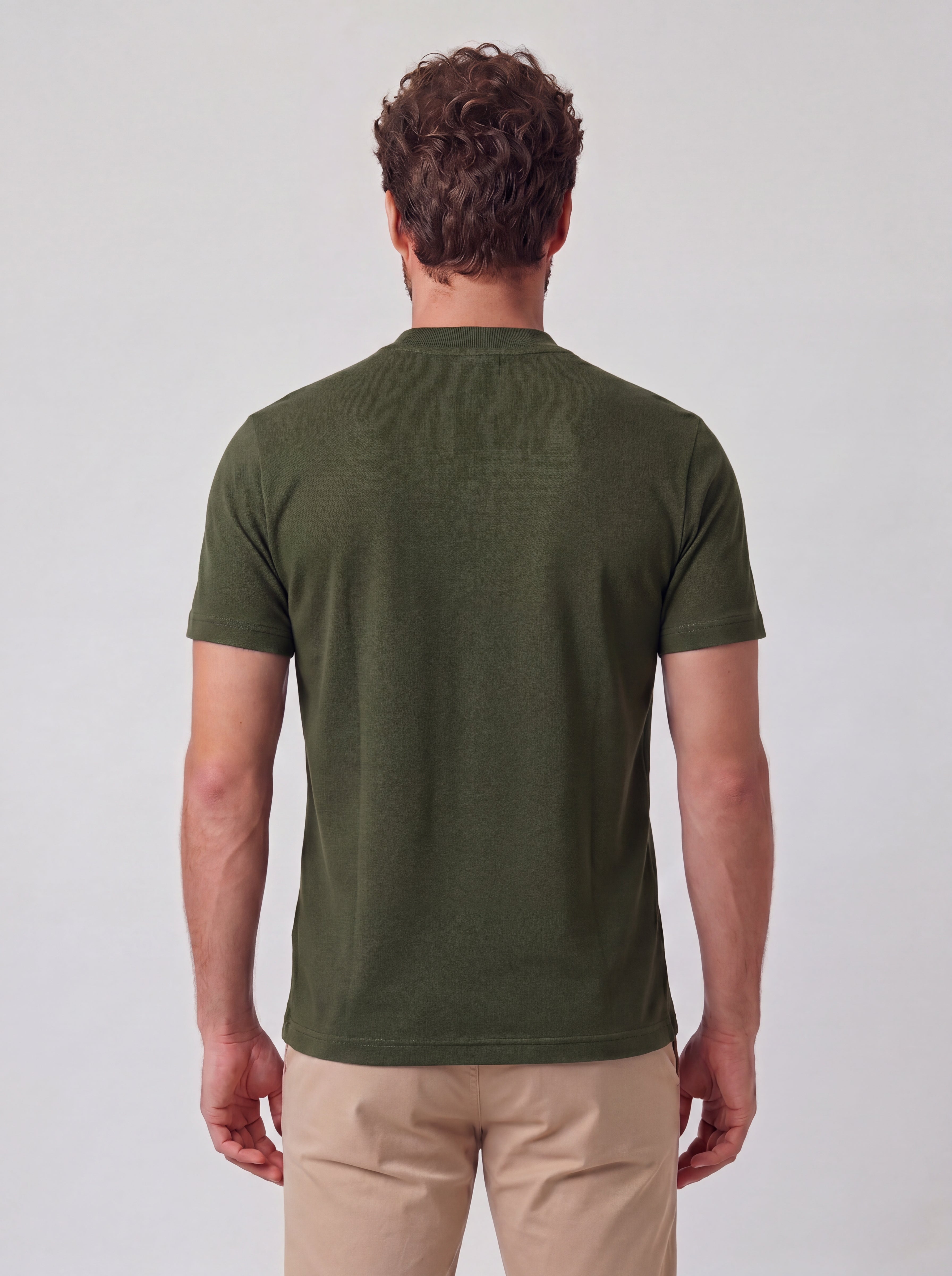 CAMISETA PIQUET SIGNATURE GOLA MEDIA VERDE ZIGMA