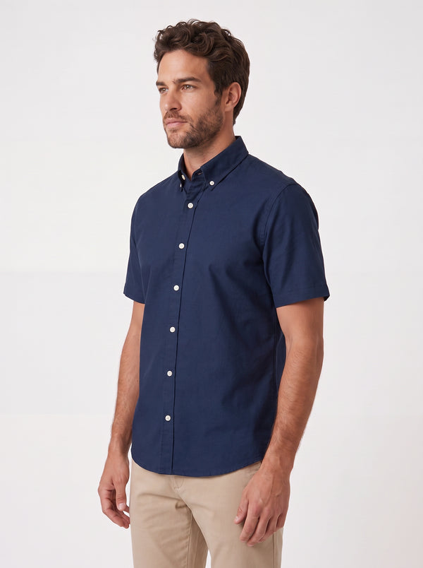 CAMISA M/C CAMBRIDGE OXFORD AZUL MARINHO ZIGMA