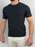 CAMISETA TRICOT VENEZIA PRETO ZIGMA
