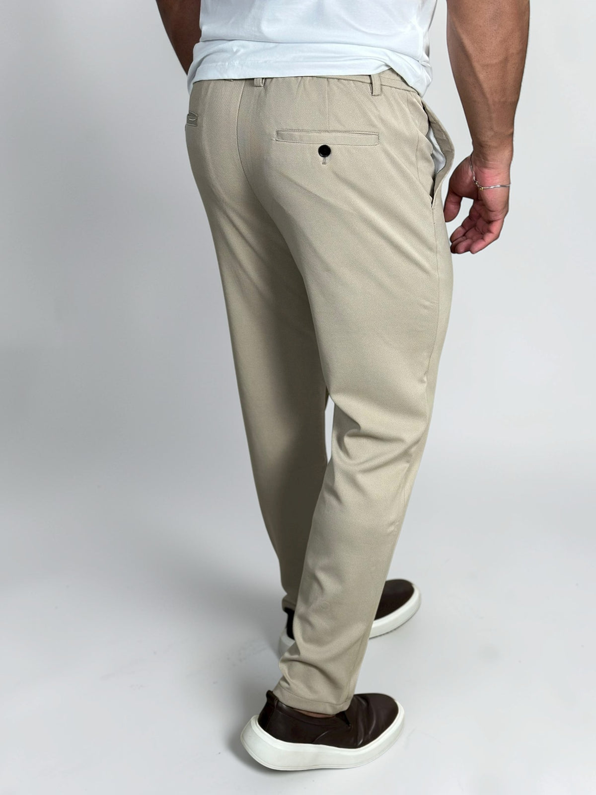 CALÇA ALF FIRENZE STRECH C/CADARÇO CAQUI ZIGMA