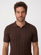 POLO RIVIERA V TRICOT MARROM ZIGMA