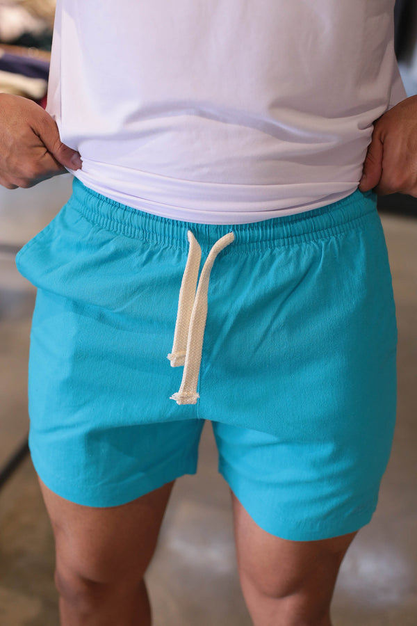 SHORT LINHO AZUL TURQUESA ITALS