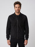 JAQUETA BOMBER SUEDE PRETA ZIGMA