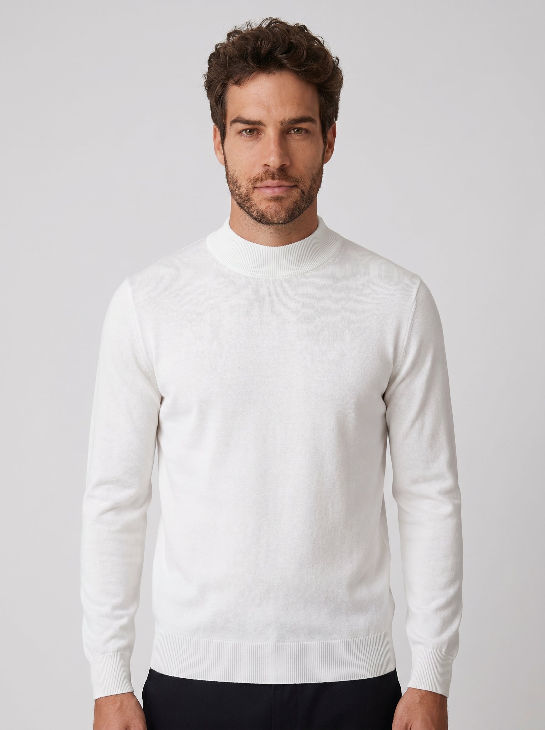 TRICOT GOLA ALTA ESSSENTIAL BRANCO ZIGMA