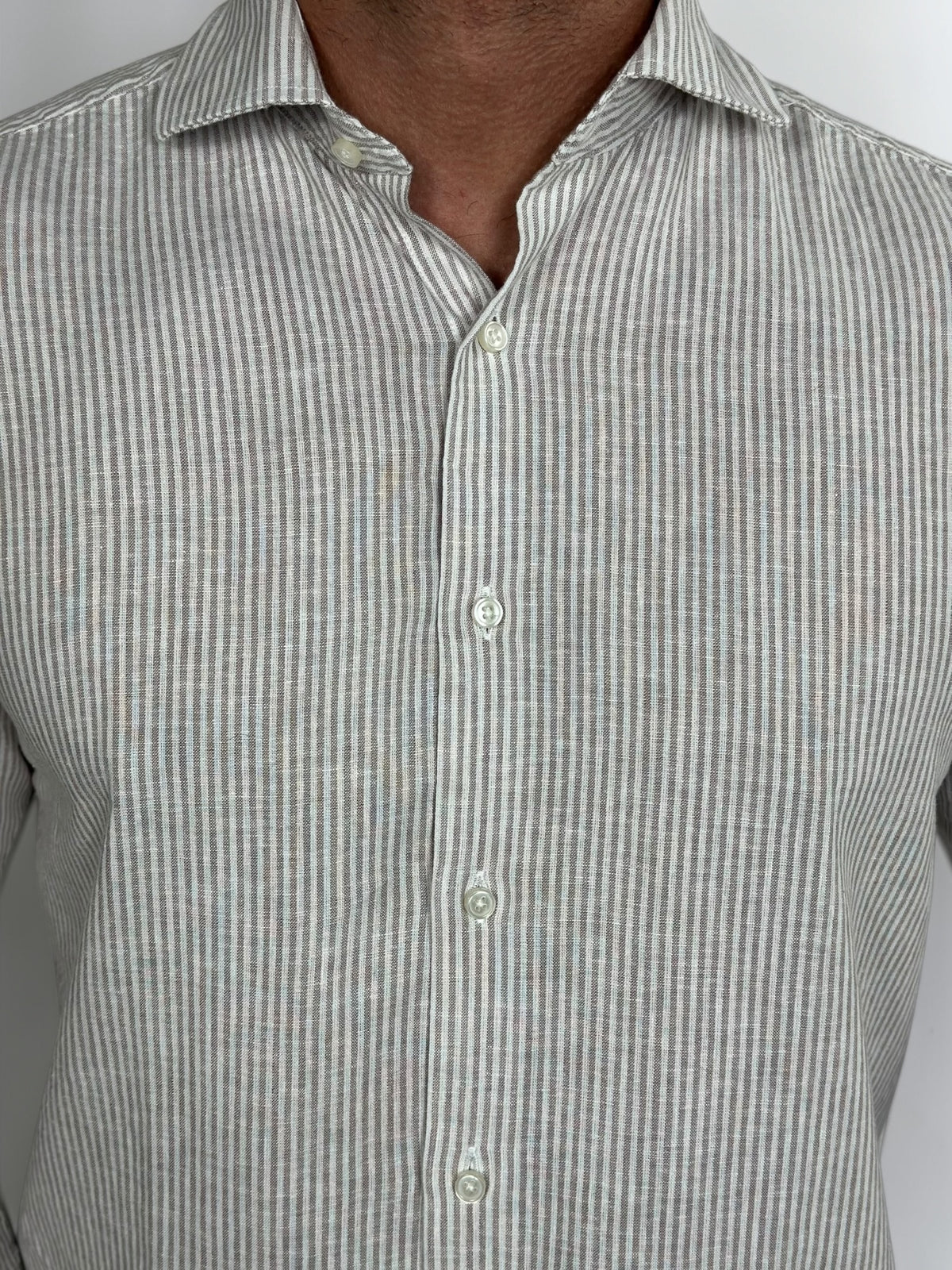 CAMISA M/L LINHO RIVIERA SABBIA ZIGMA