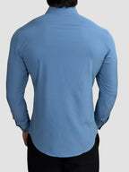 CAMISA M/L TECH SLIM FIT AZUL ZIGMA
