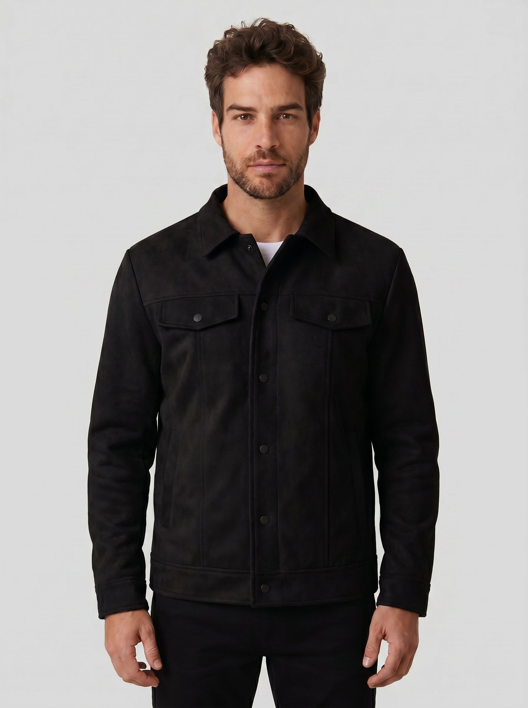 JAQUETA SUEDE SHERPA ASPEN PRETA ZIGMA