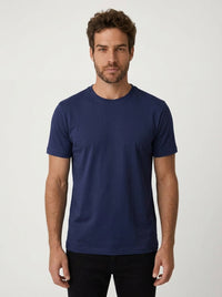 CAMISETA ESSENTIAL COTTON PREMIUM AZUL MARINHO ZIGMA