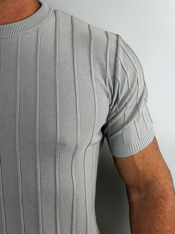 CAMISETA TRICOT RIVAGE CINZA ZIGMA