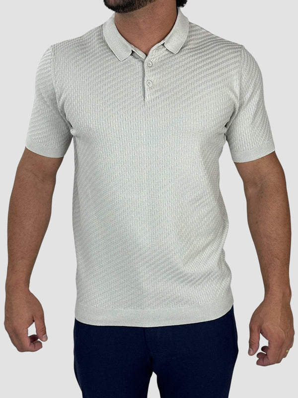GOLA POLO TRAMA MILANO CINZA ZIGMA