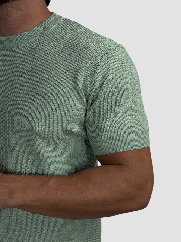 CAMISETA TRICO TEXTURE VERDE TREVO ZIGMA