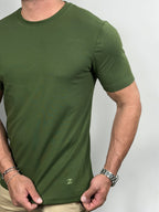 CAMISETA ESSENTIAL COTTON PREMIUM VERDE MILITAR ZIGMA