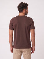 CAMISETA GIZA DUPLO ALGODAO EGIPCIO MARROM ZIGMA