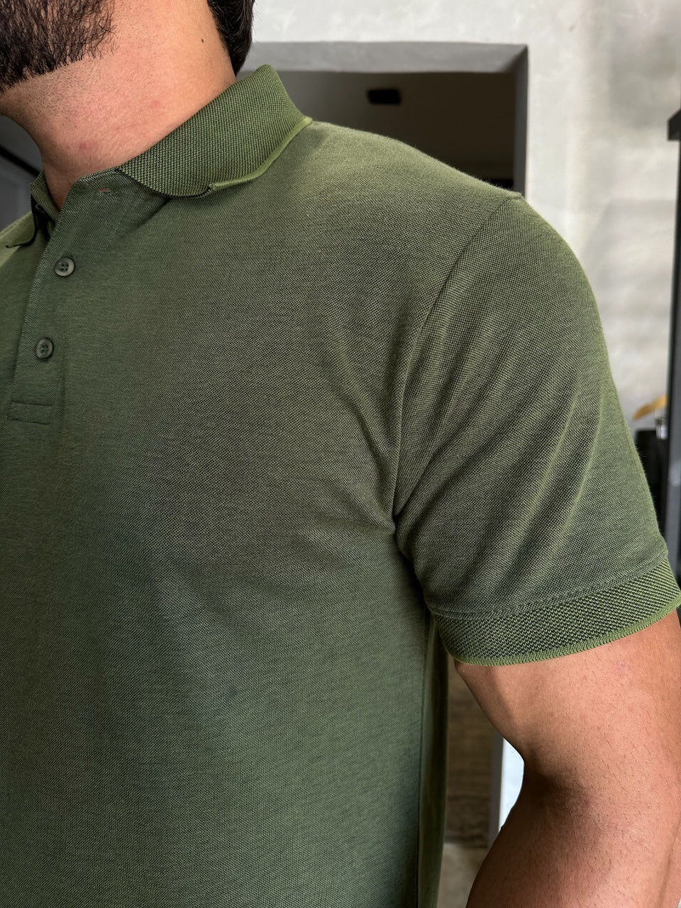 GOLA POLO VERDE MESCLA ZIGMA
