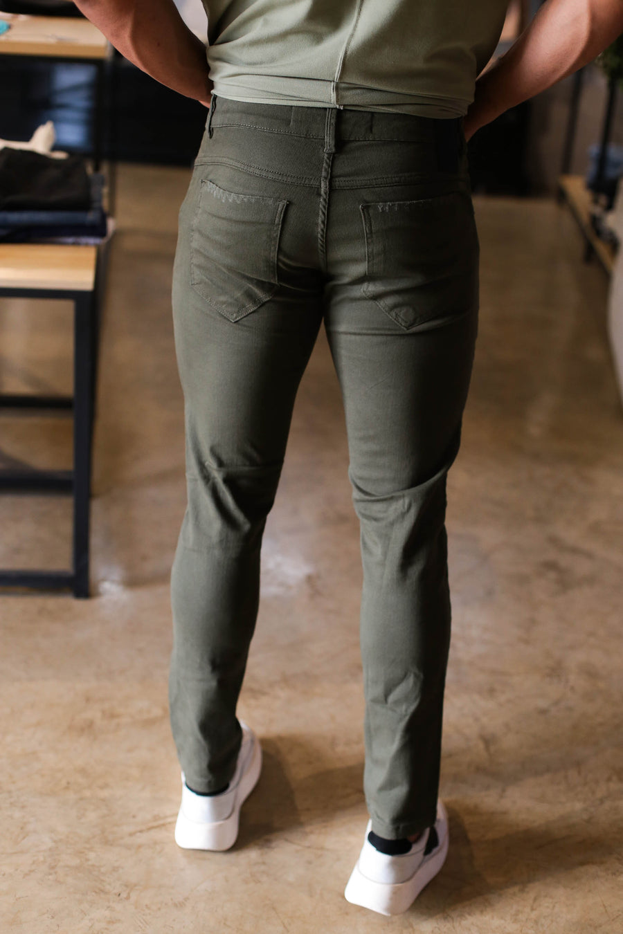 Calça Sarja Tradicional Verde Urbo