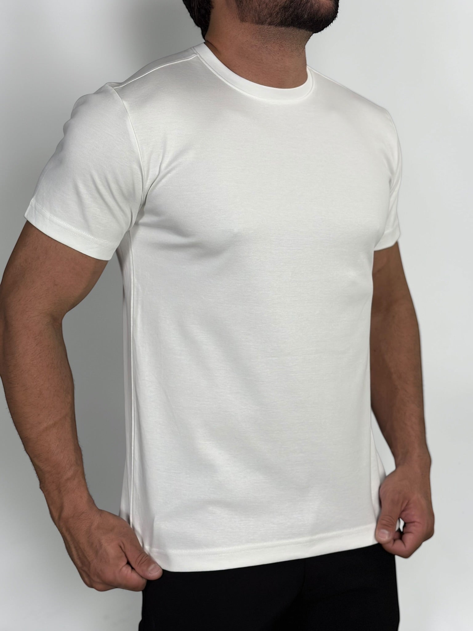 CAMISETA PIMA INTERLOCK BRANCA ZIGMA