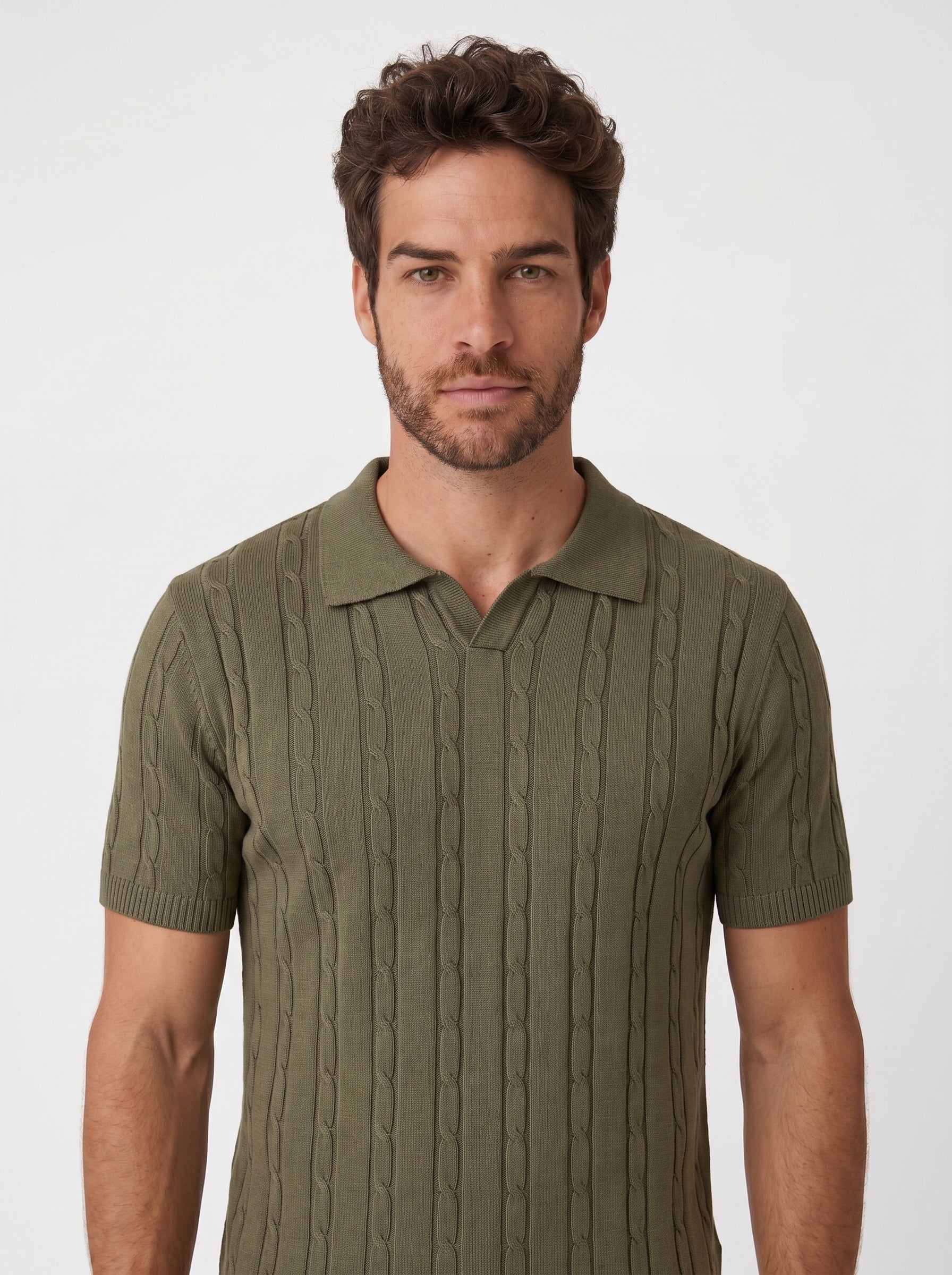 POLO RIVIERA V TRICOT VERDE ZIGMA