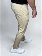 CALÇA  ALF SKINNY BEGE ZIPOFF
