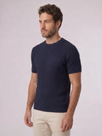CAMISETA SLIM TRICOT PORTOFINO AZUL MARINHO ZIGMA