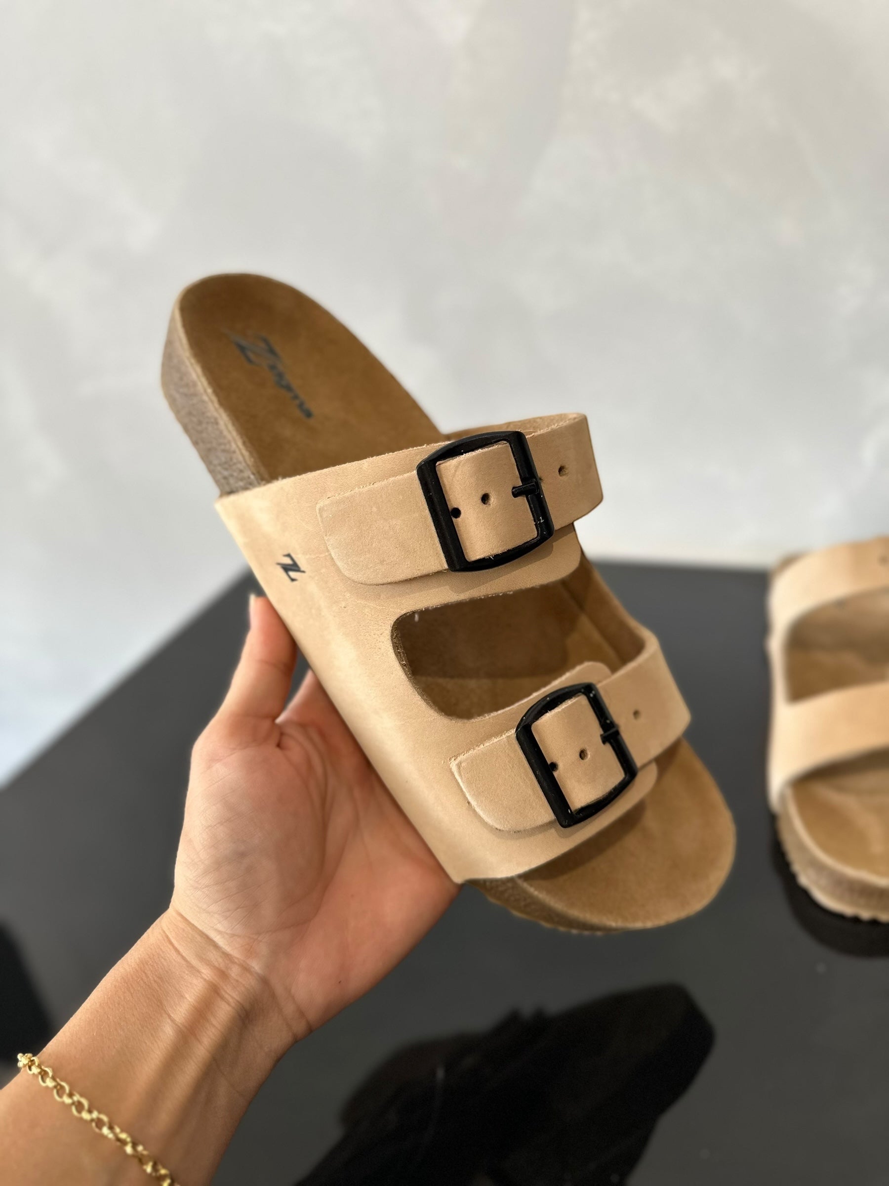 BIRKEN COURO BEGE ZIGMA