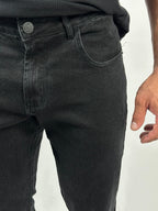 CALCA FAVORITE BLACK JEANS SLIM PRETO URBO