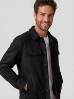 JAQUETA SUEDE SHERPA ASPEN PRETA ZIGMA