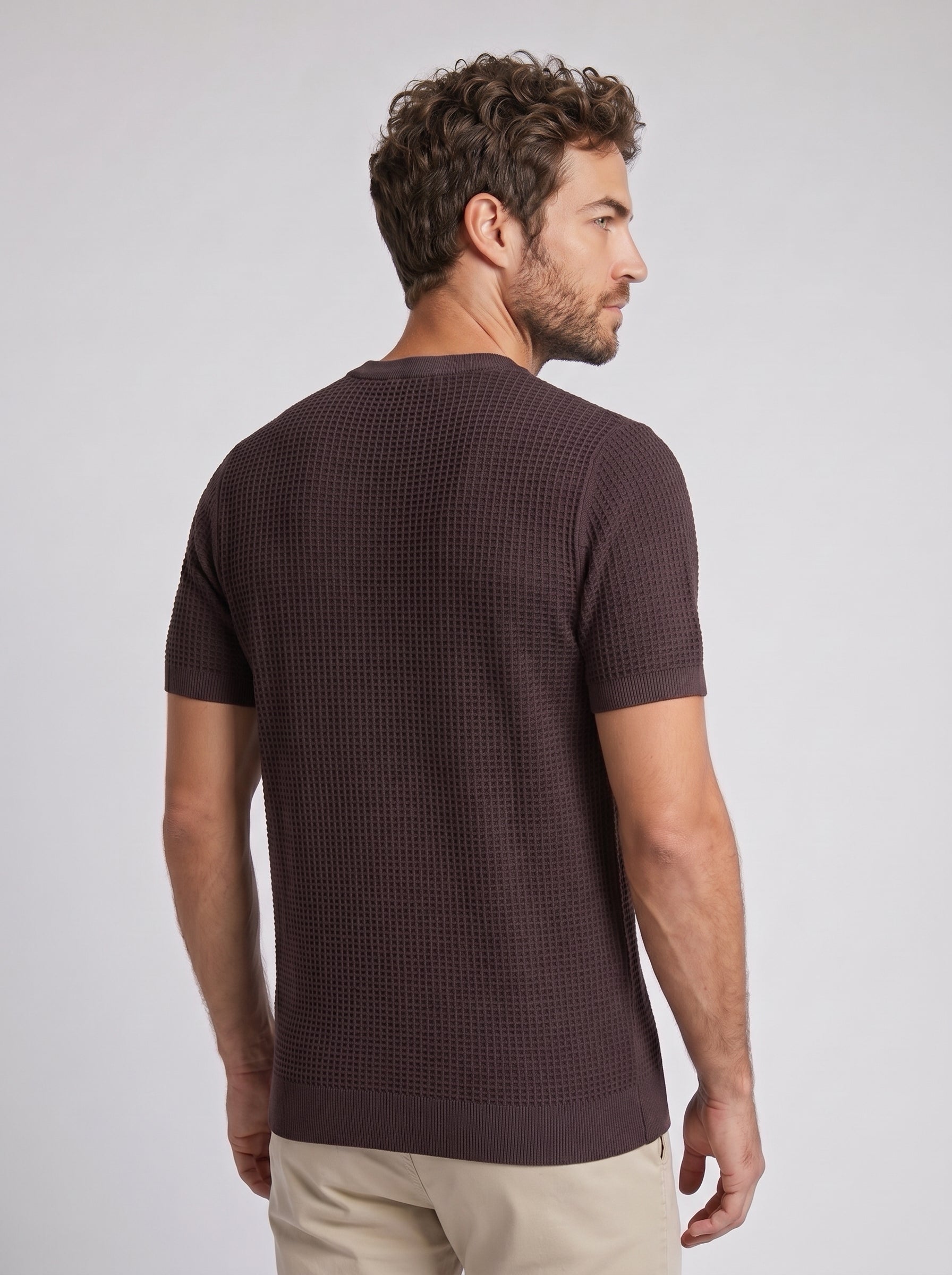 CAMISETA TRICO HONEY BELLAGIO MARROM ZIGMA