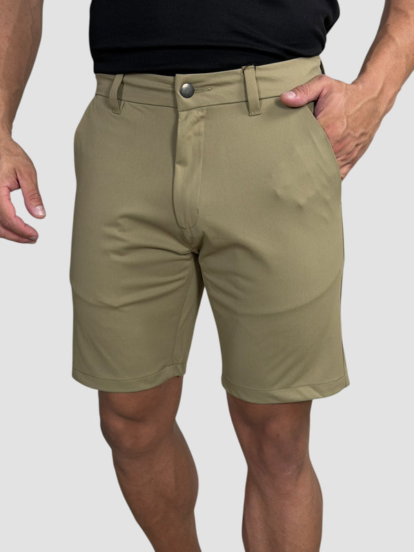 BERMUDA ALFAIATARIA TECH CAPRI KHAKI ZIGMA