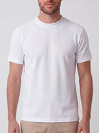 CAMISETA PIQUET SIGNATURE GOLA MEDIA BRANCA ZIGMA