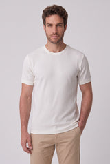 CAMISETA RAVELLO CANELADA BRANCA ZIGMA
